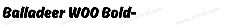 Balladeer W00 Bold字体转换